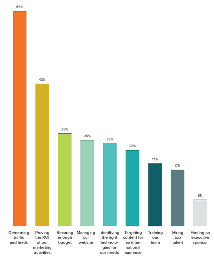 What are your company's top marketing challenges?