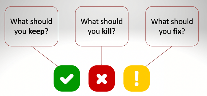Keep, Kill or Fix